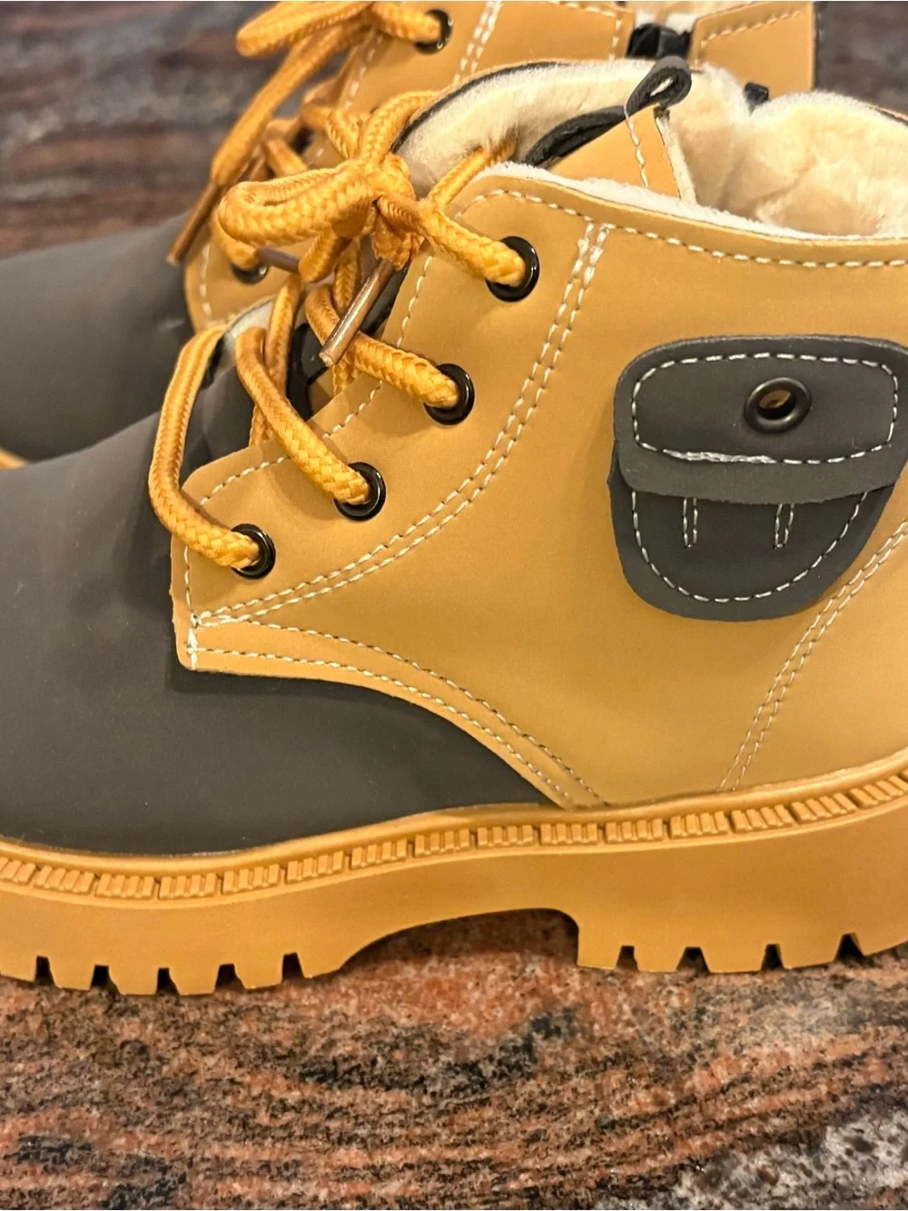 Toddler Boys Fall/ Winter Boots Size 12 Chunky Sole Fully Lined Boots Brand New!